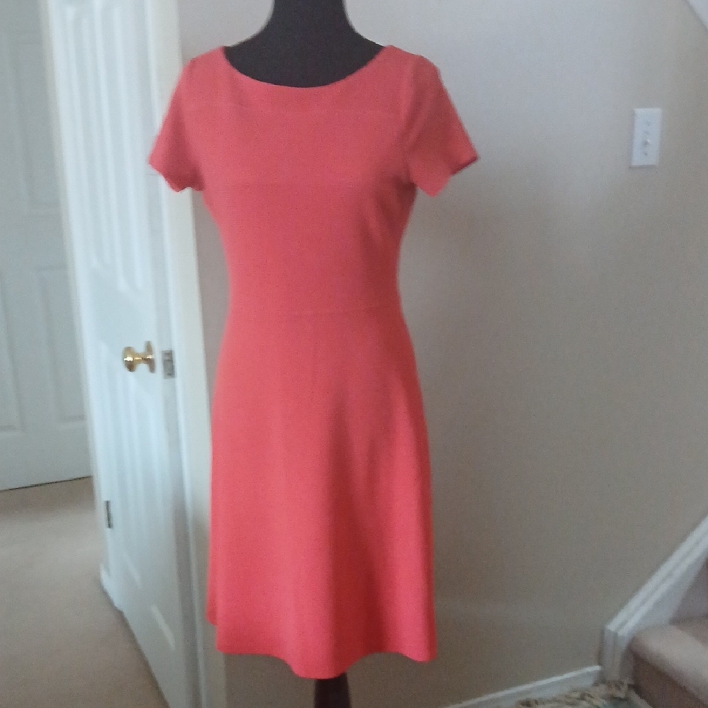 ❤️3@25 Ivanka Trump Coral Midi Dress